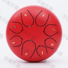 空靈鼓 15音色鋼舌鼓 學生鼓 忘憂鼓, 1個, 6寸8音+配件+教程,玉清瓷