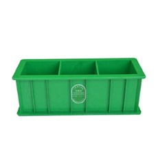 綠色三格試模, 三聯抗壓塑料試塊模具, 1個