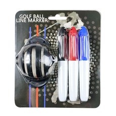 高爾夫三直線畫線器組, 1組, 黑, 紅, 藍