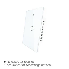 Moes ZigBee 벽 터치 스마트 라이트 스위치(중립 중립 커패시터 ) 라이프는 Alexa Google 홈과 함께 작동, 01 CHINA, 01 Zigbee, 11 ZSUS1WHMS