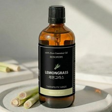 레노포프 천연 에센셜오일 & 블랜딩오일 35종 테라퓨틱등급, 1개, 8.레몬그라스, 100ml