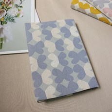 【藍色小花】書衣 布書衣 可調式書衣 手工書衣, 1個