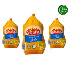 Brazil Halal Certified Seara Frozen Whole Chicken 프리미엄 브라질 할랄 인증 씨아라 냉동 통닭 (1마리), 1개, 1kg