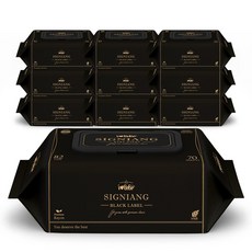 아이러브베베 시그니앙 82g 블랙라벨 70매 10팩 캡형 엠보 아기물티슈, 10개입, 1세트