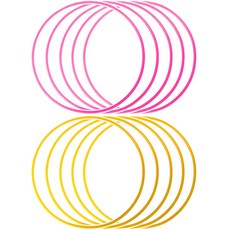 국내산 실리콘 식판뚜껑 고무패킹 10p 세트, 4mm (핑크+노랑), 1개