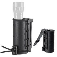 WGLILO Flashlight Holder for Duty Belt Tactical MOLLE Torch Holster Rotatable Light Carry Case Pou, WGLILO Flashlight Holder for D