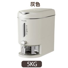 日式按壓儲米桶 10KG容量, 1個, 日式按壓儲米桶-5KG灰色