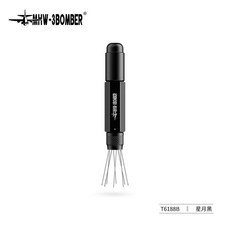 MHW-3BOMBER 접이식 WDT 도구 미니 조절 가능한 범위 커피 교반기 도구 간편한 휴대용 보관 여러 색상 바리스타 액세서리, Black