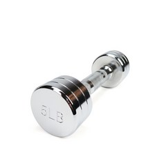 電鍍啞鈴5磅(菱格紋槓心)(1支)(5LB/重量訓練/肌肉/二頭肌/胸肌/舉重), 詳見包裝, 詳見包裝