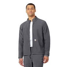 Carhartt 칼하트 Scrubs C80023 남성용 RUGG 어그ed Flex 모던 핏 본디드 플리스 잭 다크 세피아 L_166222, 백랍
