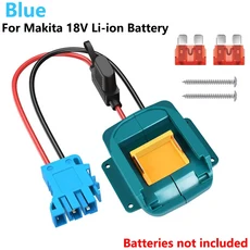 마키타 18V BL1860B BL1830B BL1840B BL1820B 리튬 이온 배터리 파워 휠 어댑터 (와이어 하네스 커넥터 및, 02 for Makita, 01 빠른  Mainland