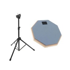 드럼 나무 고무 매트 교육용 조절 스탠드가 타악기, 1개, 2. gray Full Kit