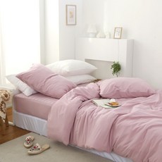 모노데일리 부드러운 워싱 이불커버 (S/D/Q) 6color, 더블(D)_핑크