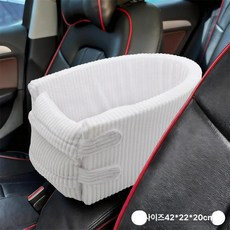 애견 탈부착 이동가방겸용 강아지 켄넬 콘솔박스, 1개, 화이트라이트벨벳