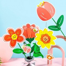 페이퍼 메시지 꽃송이 만들기 (4종 택1) PA3388 카, 상세페이지 참조, 상세페이지 참조