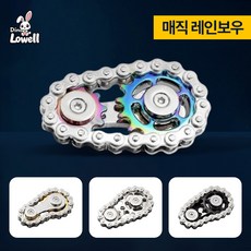 디노로웰 메탈 피젯 스피너 톱니바퀴, 매직 레인보우, 1개