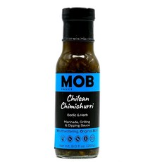 MOB Sauce Chilean Chimichurri 수상 경력에 빛나는 마늘 및 허브 마리네이드 그릴링 디핑 소스 글루텐 프리 케토 친화적 천연 성분으로 방부제 없음 -, 9 Fl Oz, 255g