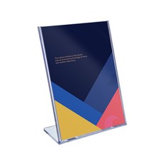 홍보물쇼케이스 아크릴거치대 L자형꽂이 2p세트