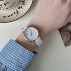 文藝簡約復古石英錶女學生考試手錶靜音指針手錶防水