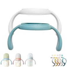 2팩 비둘기 수유 병 PPSUPP유리 수유 와이드 넥 병과 호환되는 병 손잡이 그립 (색상은 다를 수 있음)