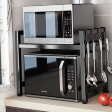 루체트리 선반 전자레인지 cm00195 1단 2단 너비 조절 주방정리대, 2단 화이트-DM515