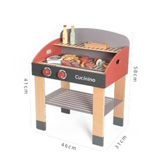 캠핑장난감 바베큐놀이 음식모형 소꿉놀이 역할놀이 바베큐그릴, A. 브라운