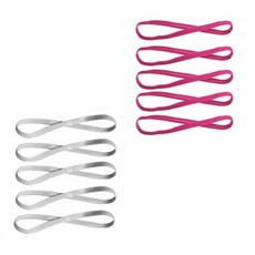 10Pcs 여성용 흡수 밴드 축구 요가 순수 헤어 미끄럼 방지 탄력 고무 얇은 스포츠 남성, 10pcs X 6