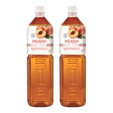 대상 복숭아아이스티 시럽, 1.47L, 2개