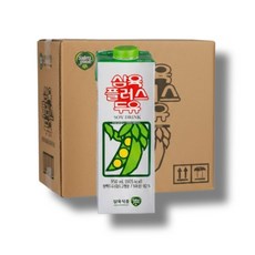 삼육 플러스 두유 950ml 12입 고소한맛 식사대용 단백질음료, 12개
