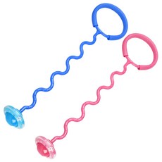 아가플러스 루키 LED 발목 줄넘기, 블루, 핑크, 1개
