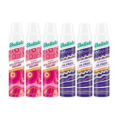 Batiste 芭緹絲 乾洗髮 雙效款 蓬鬆、柔順、控油、修護 系列組合, 6件, 200ml
