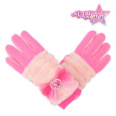 시크릿쥬쥬 리본 보들 퍼 폴라 손가락 장갑 오지 기모 털 장갑