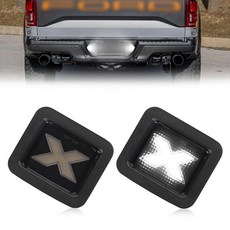 Gempro Xstyle LED 번호판 조명 조립 태그 램프 F150 2015 2016 2017 2018 2019 2020 [특허 출원 중] 스피릿 스네이크 시리즈 스모크 렌즈, Xstyle Smoked