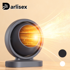 Darlisex 가정용 온풍기 1등급 절전형 PTC 미니온풍기 무소음, 그레이