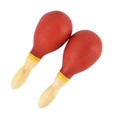 유아원 악기연주 점보사이즈 구슬소리 마라카스 예능학습 음감발달 유치원행사 음악회, 1세트, 레드