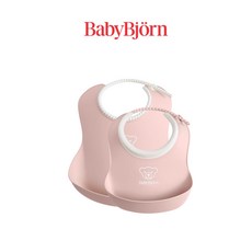[공식] 베이비뵨 베이비 빕 + 스몰 빕 턱받이 스타팅세트, 라이트 핑크, 1개, 2개입
