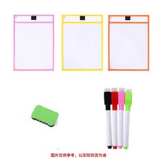 투명 드로잉 가방화일 가능한 가방 파일 홀더 보관 보드, B. 3 색 드라이 지우기 백 수직 스타일