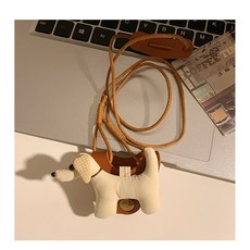 卡通皮革可愛小狗眼鏡掛繩墨鏡掛繩
