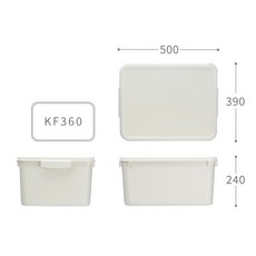 KEYWAY 聯府 台灣製 冷凍收納附蓋保鮮盒 KF180, 1個, KF-360大, 1個裝