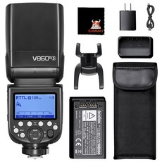 GODOX V860III-S 18000s HSS 10 2600mAh 1.5s GN60 A7A7R A7S A7RII A58 A99 카메라 플래시, 1개