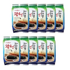 광천김 김공장 파래식탁김 삼육 식탁김, 15g, 10개