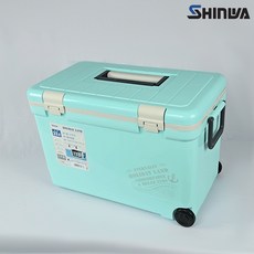 신와 아이스박스 홀리데이 랜드 월드 캠핑 낚시용아이스박스 쿨백 차량용 33L 라이트블루
