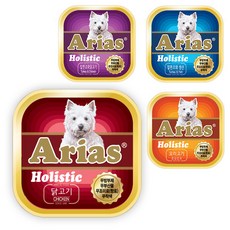 아리아스 홀리스틱 애견 사각캔 4종 3box (48개)