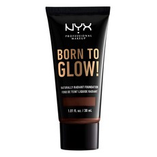 NYX PROFESSIONAL MAKEUP 프로페셔널 메이크업 본 투 글로 내추럴리 레이디언트 파운데이션 미디엄 커버리지 - 월넛
