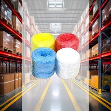 바인더끈 적색 노끈 농업용 쓰레기끈 작물지주 고추끈 원예자재, 1개