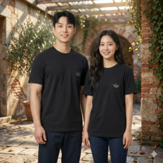 아디다스 오리지널 포켓 반팔티 남녀공용 불꽃 그래픽 티셔츠