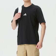 아디다스 남성용 여름 심플한 디자인 반소매 티셔츠 JE9024
