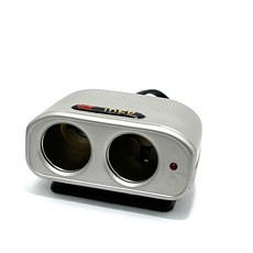 IDFR 車用 2孔 12V 10A 電源插座 點菸插座 車用電源延長線 香檳, 1個, 2口