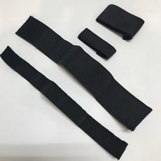 【黑貓士官長】魔鬼氈綁腿 束口帶, 黑色, 1個