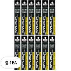 라인플러스 멀티펜 초저점도 유성볼펜심 0.7mm 12p, 흑색, 1개